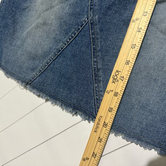 Aeropostale Light Wash Stretch Denim Jean LongModest Skirt Women’s Size Small‎ - Picture 5 of 5